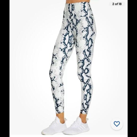 Balance Collection Womens Contender High Rise Yoga Legging Snake Print SMALL - Picture 4 of 13